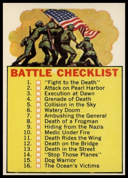66 Battle Checklist